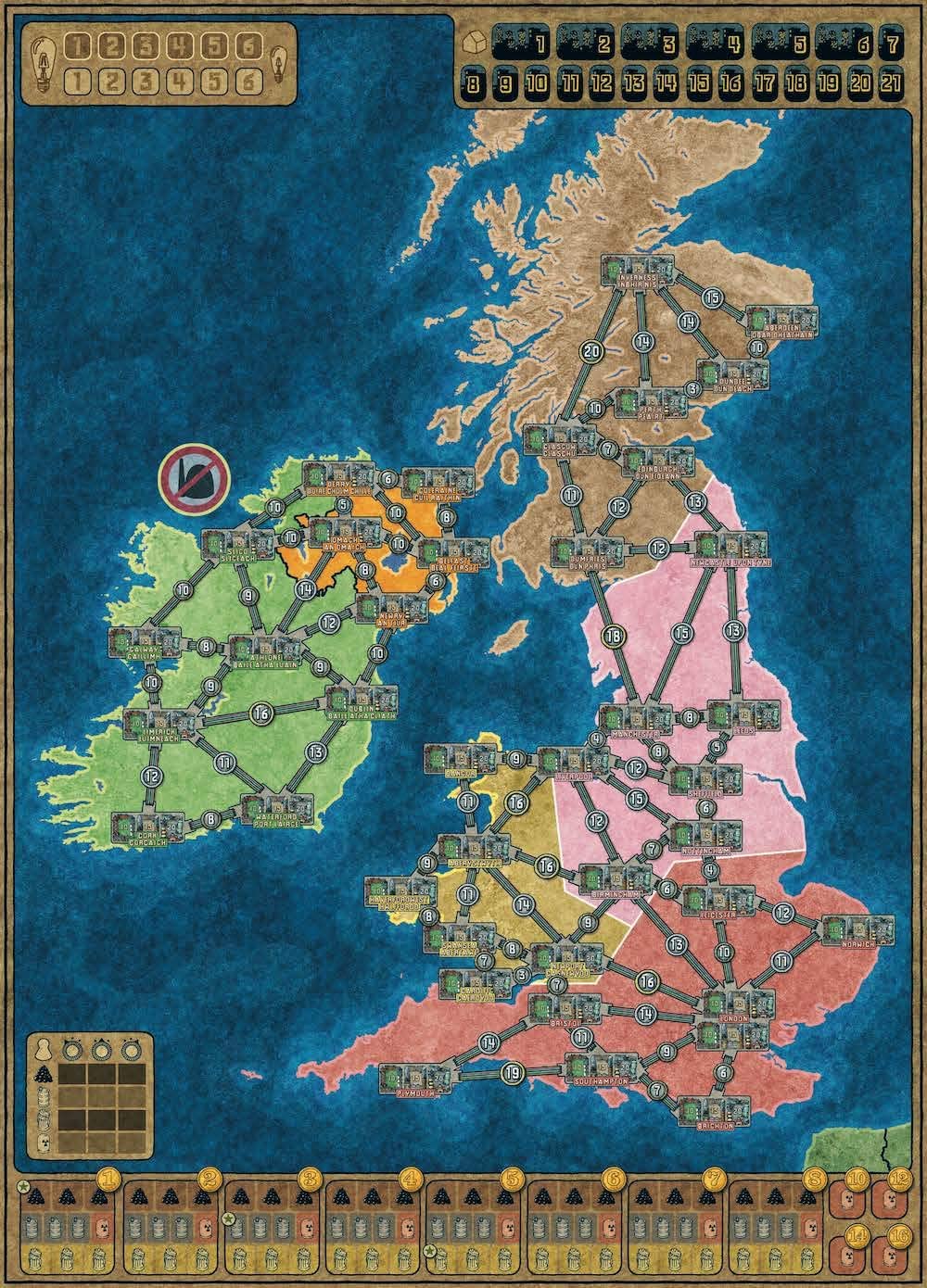 Power Grid : Northern Europe / United Kingdom and Ireland Expansion